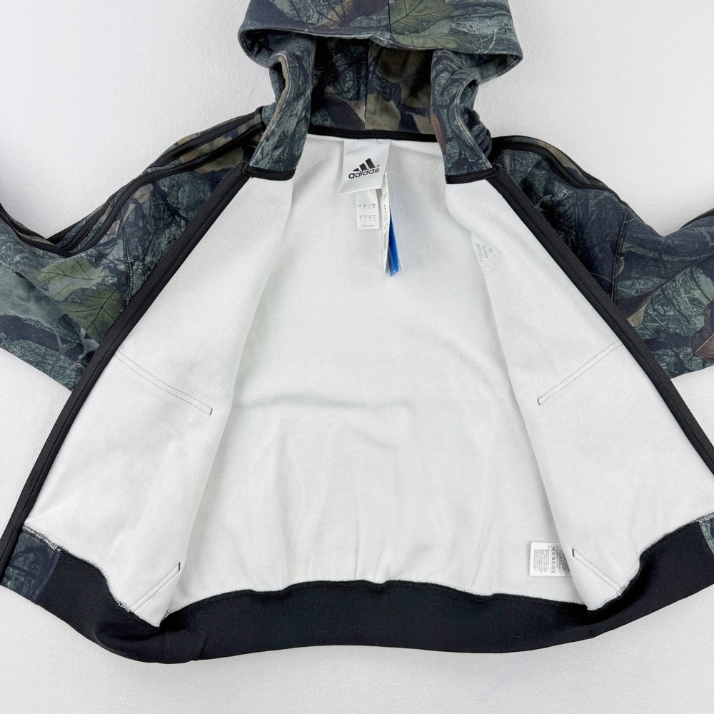 Adidas Camo Hoodie Sweatshirt Size‎ S Mens Full Zip Woodland JY2775 - Picture 3 of 10